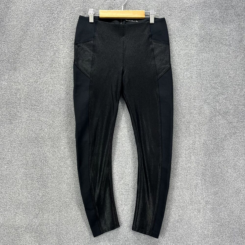 Abercrombie & Fitch Pants‎ Womens Small Black Metallic Back Zip Skinny Leggings